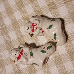 🟢Lenox Salt & Pepper Replacement Shakers. No stand